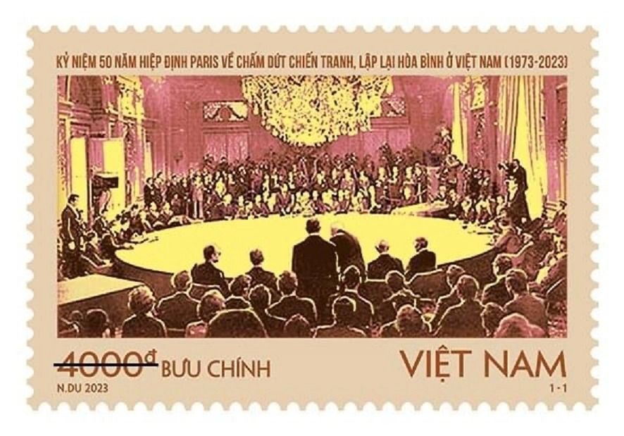 Bưu điện Việt Nam phát hành bộ tem Kỷ niệm 50 năm Hiệp định Paris